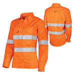 Ripstop Vented L/S Hi-Vis Shirt With Reflective Tape Ladies