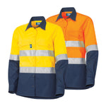 Tru Workwear DSW2169T1 Ripstop Vented L/S Hi-Vis Cotton Shirt With Reflective Tape Ladies