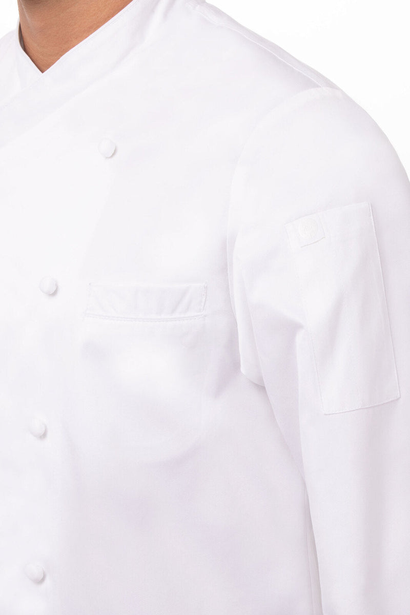 Chef Works ECCW Milan Premium Cotton Chef Jacket Mens – product photo