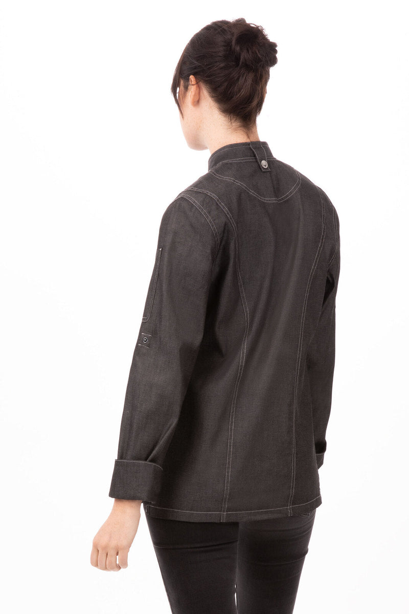 Chef Works EXWDZ002 Gramercy Denim Chef Jacket Ladies – product photo