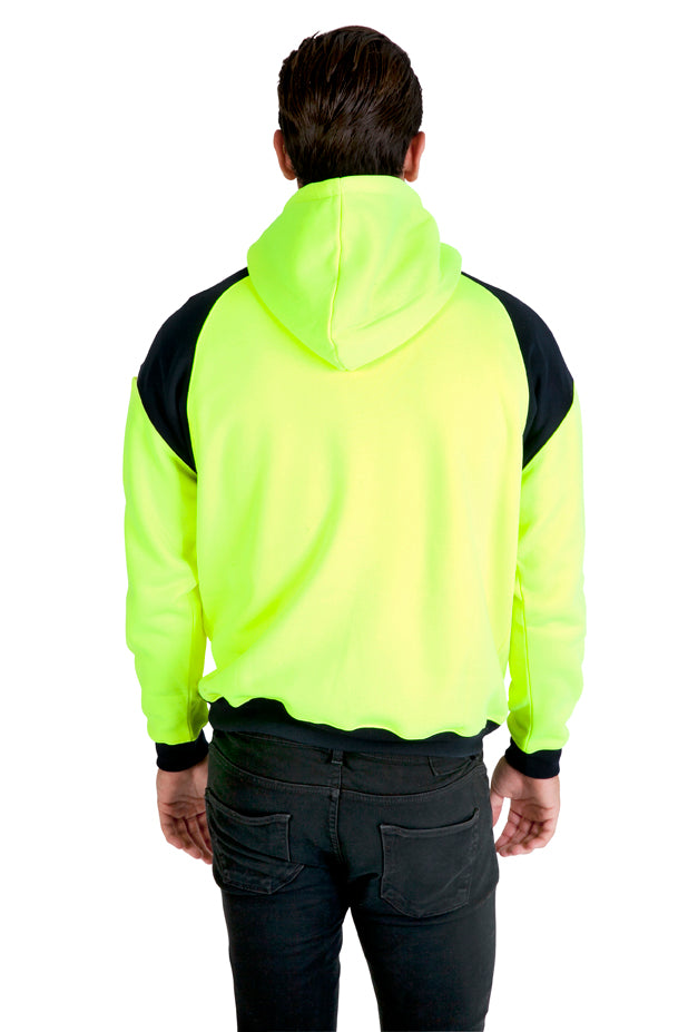 RAMO F303HPW Shoulder Contrast Panel Hoodie Mens – Hi Vis