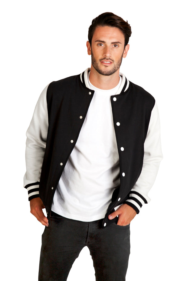 RAMO F906HO 320gsm Fleece Varsity Jacket Mens (S - 3XL)