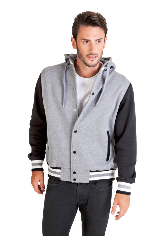 RAMO F907HB 320gsm Varsity Jacket with Hood Mens (S - 3XL)