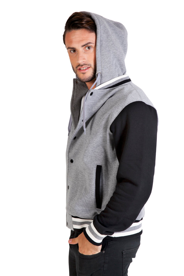 RAMO F907HB 320gsm Varsity Jacket with Hood Mens (S - 3XL)