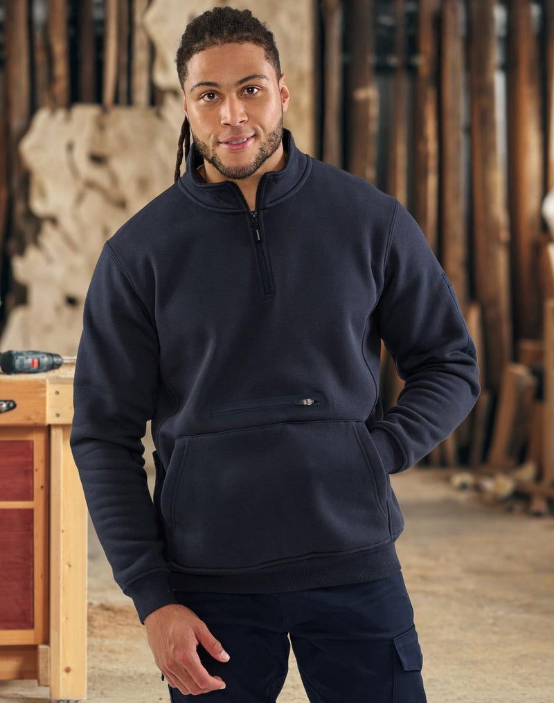 Winning Spirit FL15 Premium Fleece Half Zip Work Sweat Unisex