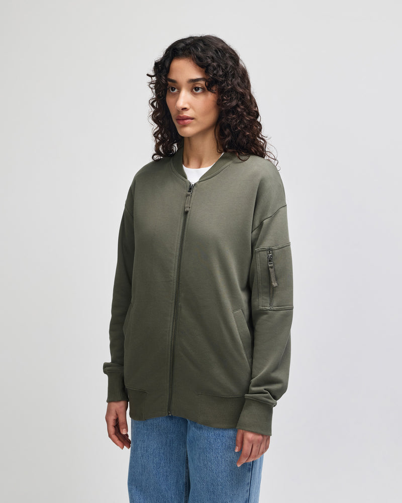 American Apparel FTJ77 Bomber Jacket Unisex – rear view