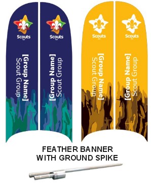 Scouts - Teardrop/Feather Banners - 2m (Small)