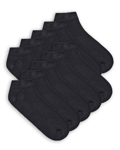 Gildan GBM0011 Cotton Low Cut Sock 10 Pair Pack Mens – product photo