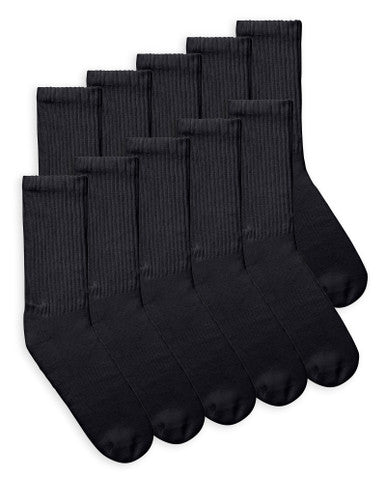 Gildan GBM0013 Cotton Crew Sock 10 Pair Pack Mens – product photo
