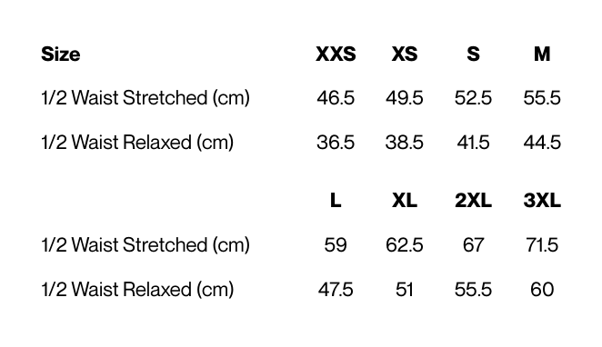 Size guide – Classic Scrubs Bootleg Pant Ladies