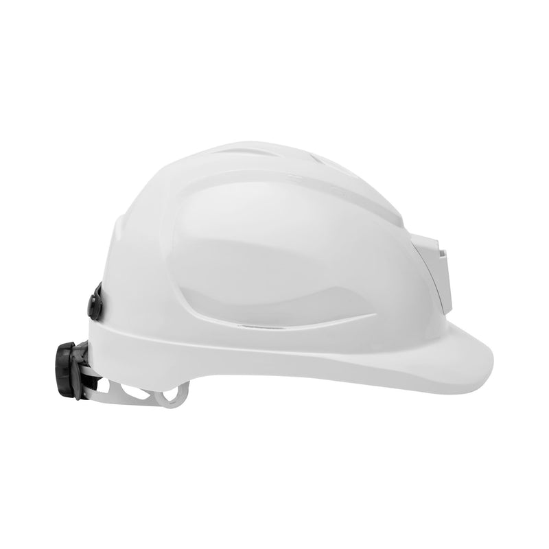 V9 Unvented Hard Hat Non-Metal w/ Lamp Bracket + Ratchet Harness