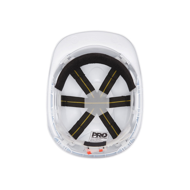 V6 Vented Hard Hat with Pushlock Harness and Reflective Tape