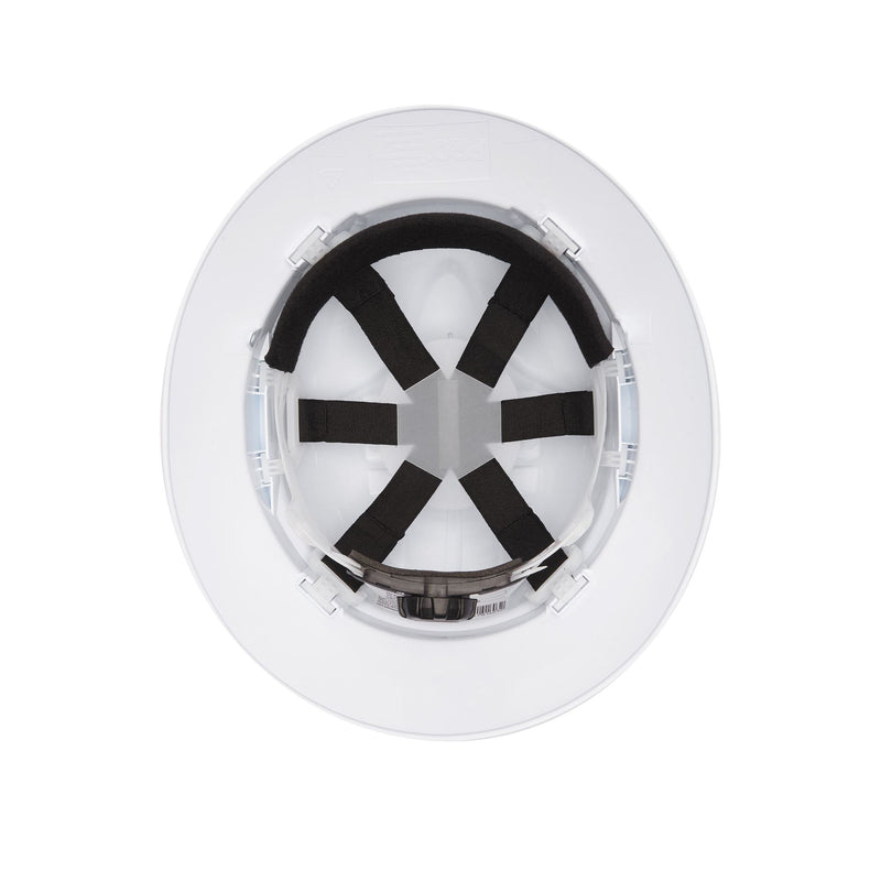V6 Vented Full Brim Hard Hat White with Reflective Tape