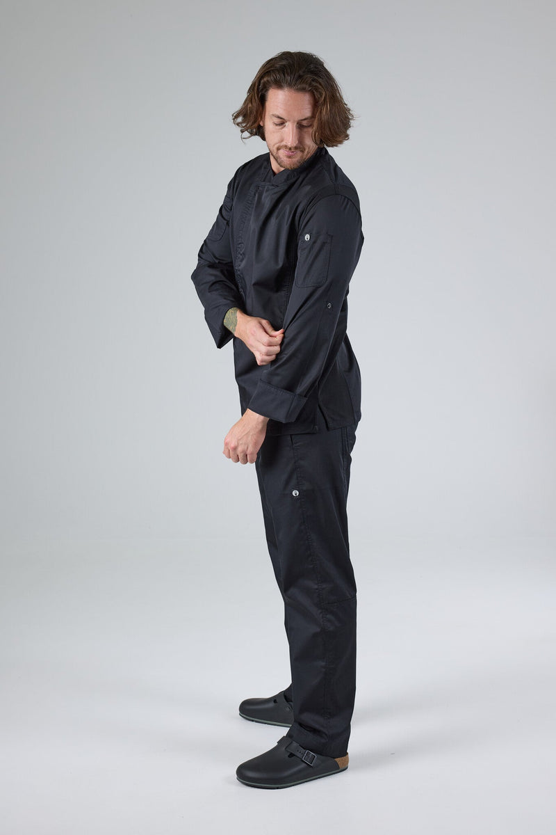 Chef Works BCLZ008 Hartford Mens Zipper Chef Jacket (5XL) – product photo