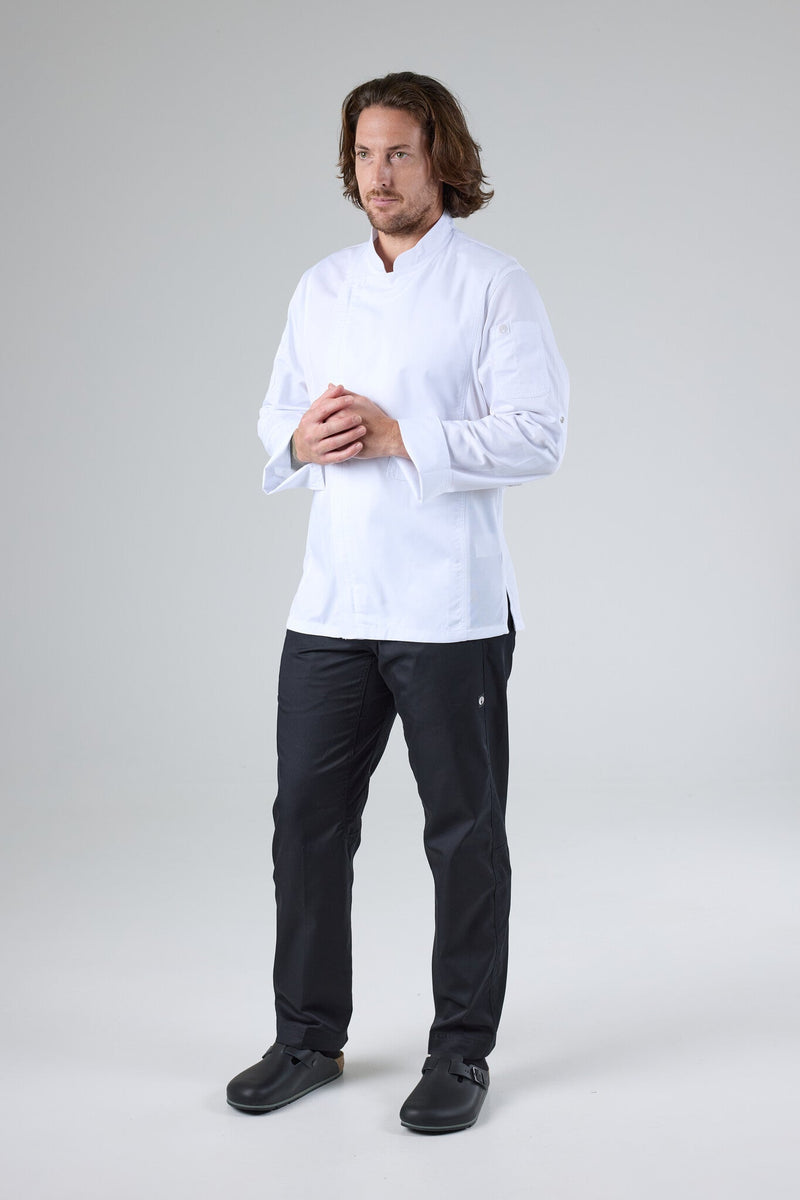 Chef Works BCLZ008 Hartford Mens Zipper Chef Jacket (6XL) – product photo