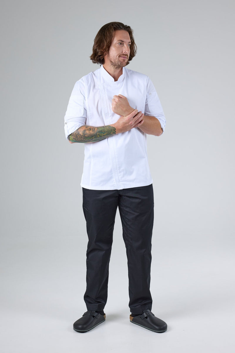 Chef Works BCLZ008 Hartford Mens Zipper Chef Jacket (6XL) – product photo