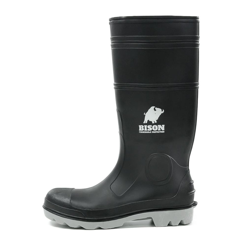 Inca Pvc/Nitrile Safety Gumboot Black/Grey