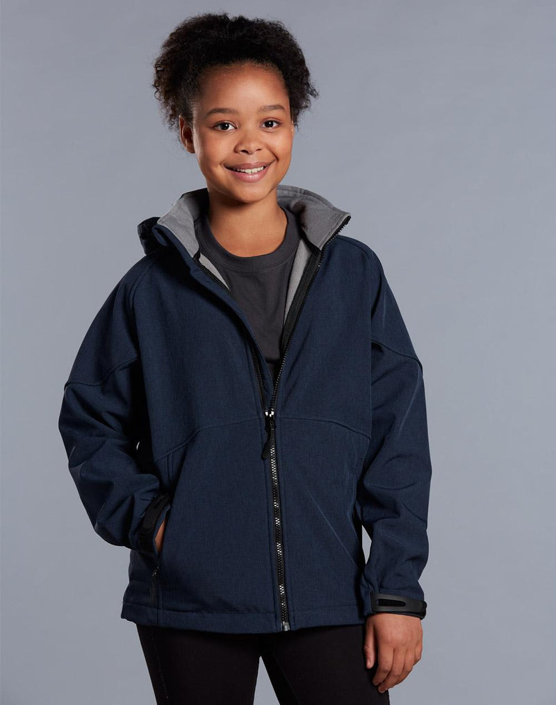Winning Spirit JK33K Aspen Softshell Hood Jacket Kids