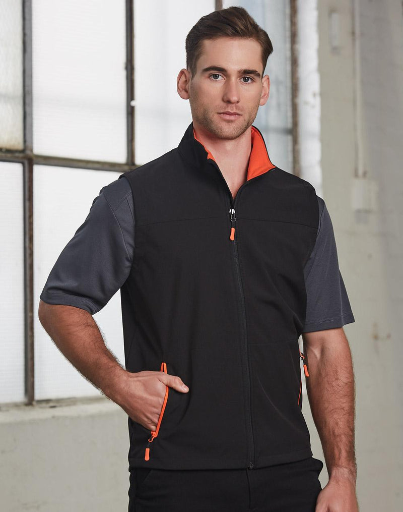 Winning Spirit JK45 Rosewall Soft Shell Vest Mens