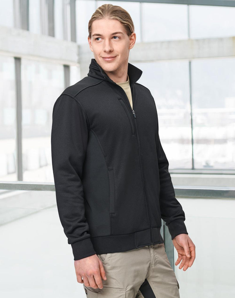 Winning Spirit JK57 Jacquard Fleece Bomber Jacket Mens