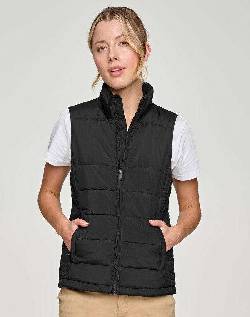 Winning Spirit JK62 Sustainable Insulated Puffer Vest (3D Cut) Ladies