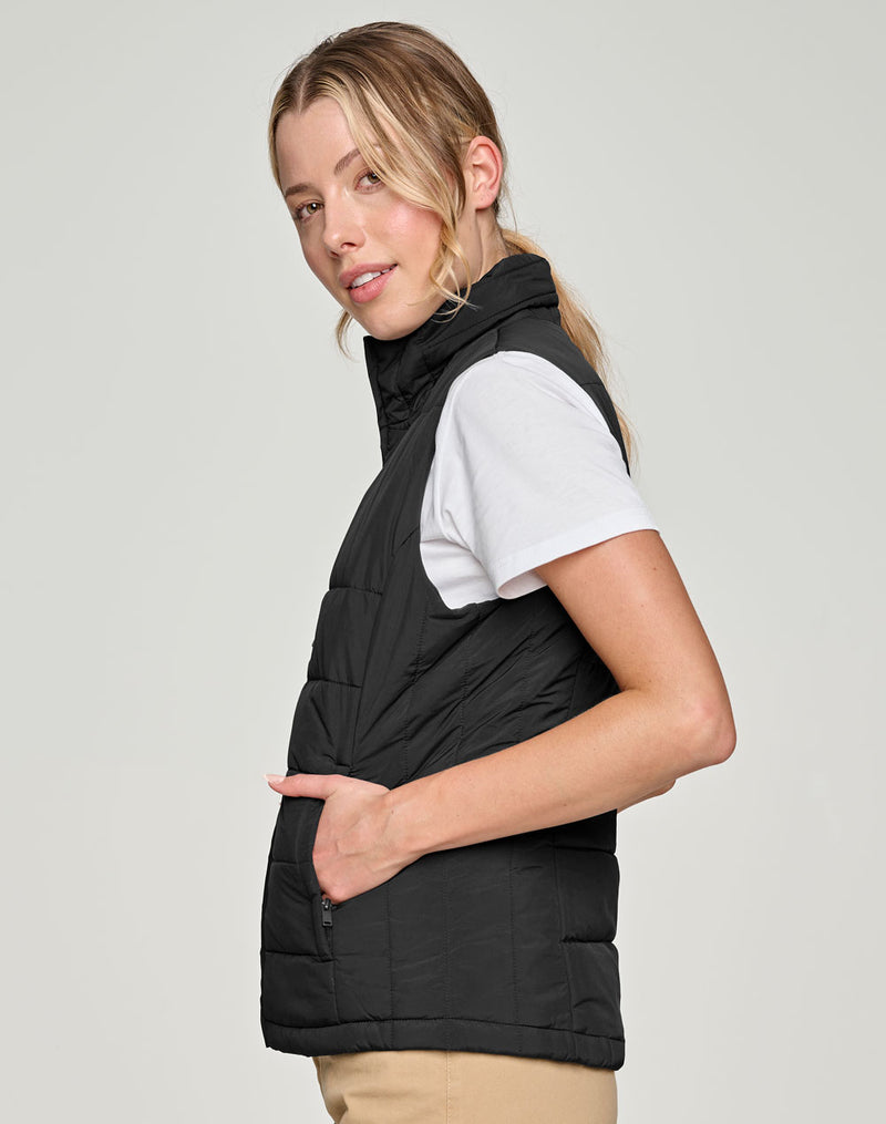 Sustainable Insulated Puffer Vest (3D Cut) Ladies