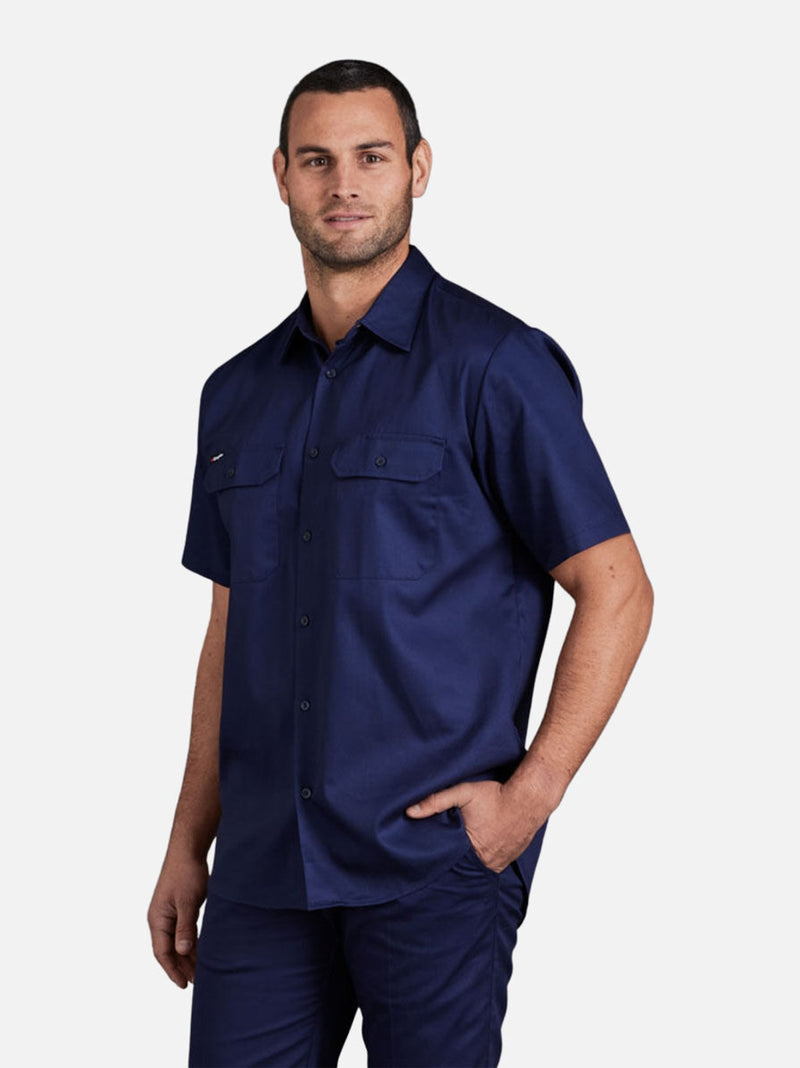 King Gee K04030 Originals Short Sleeve Open Front Cotton Drill Work Shirt Mens – product photo