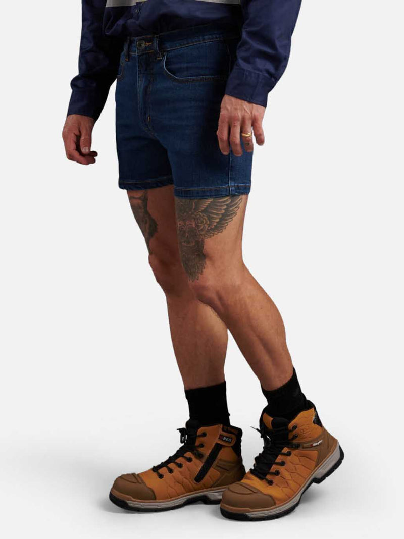 King Gee K07020 Stretch Denim Work Shorts Mens – product photo