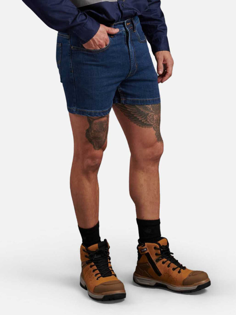 King Gee K07020 Stretch Denim Work Shorts Mens – product photo