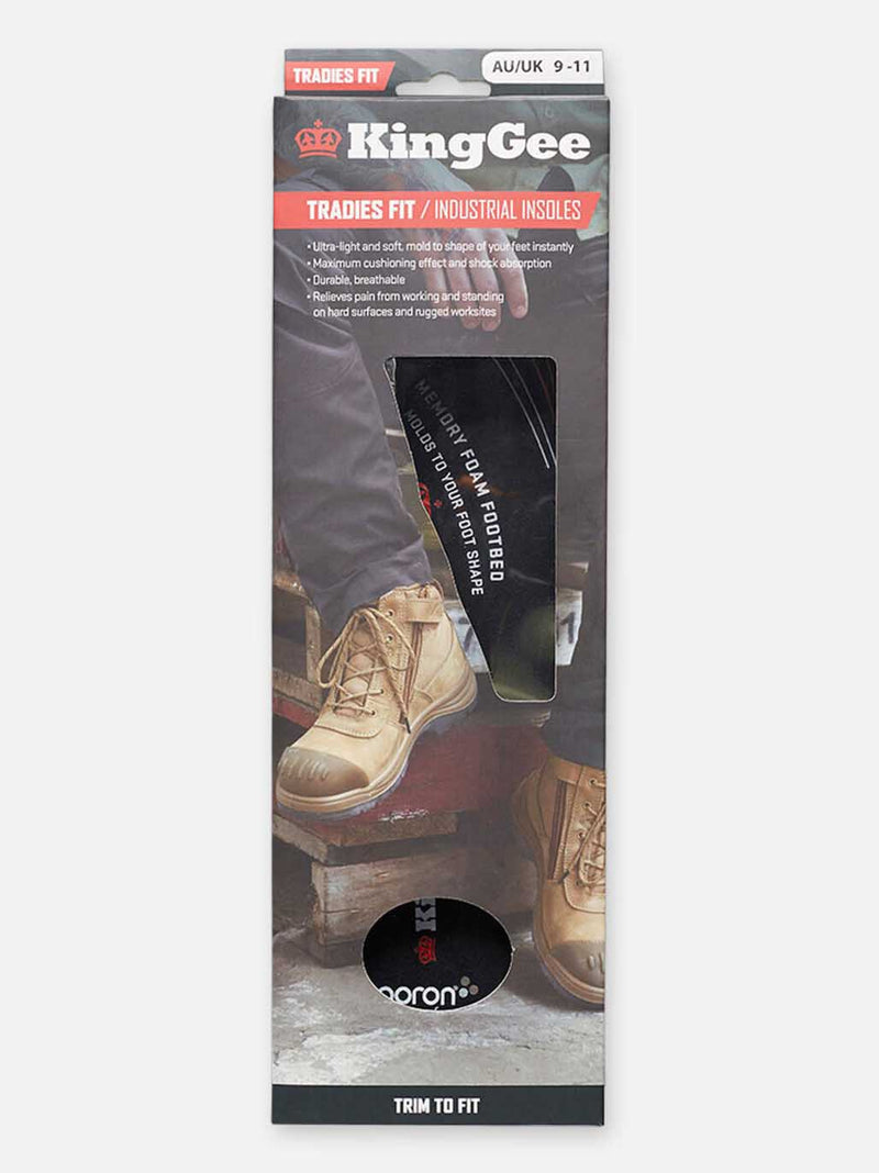 King Gee K09500 Tradie Memory Foam Insoles – product photo