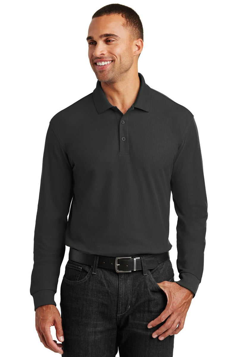 Port Authority K100LS Long Sleeve Core Classic Pique Polo