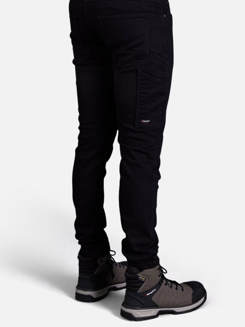 King Gee K13006 Urban Coolmax Slim Stretch Denim Work Jeans Mens – product photo