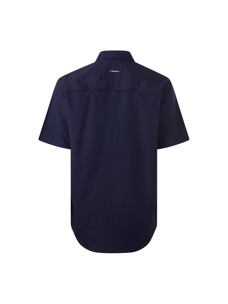 King Gee K14032 Workcool Vented Closed Front Shirt Short Sleeve Mens – product photo