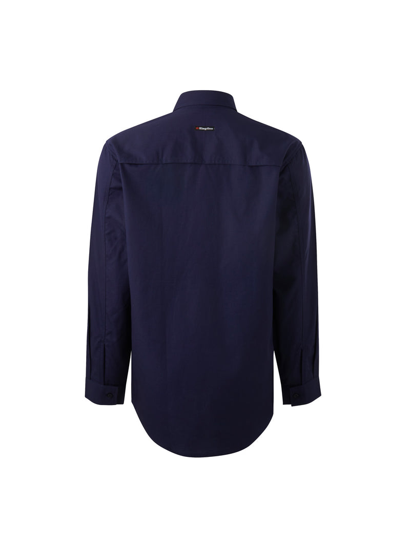 King Gee K14033 Workcool Vented Closed Front Shirt Long Sleeve Mens – product photo