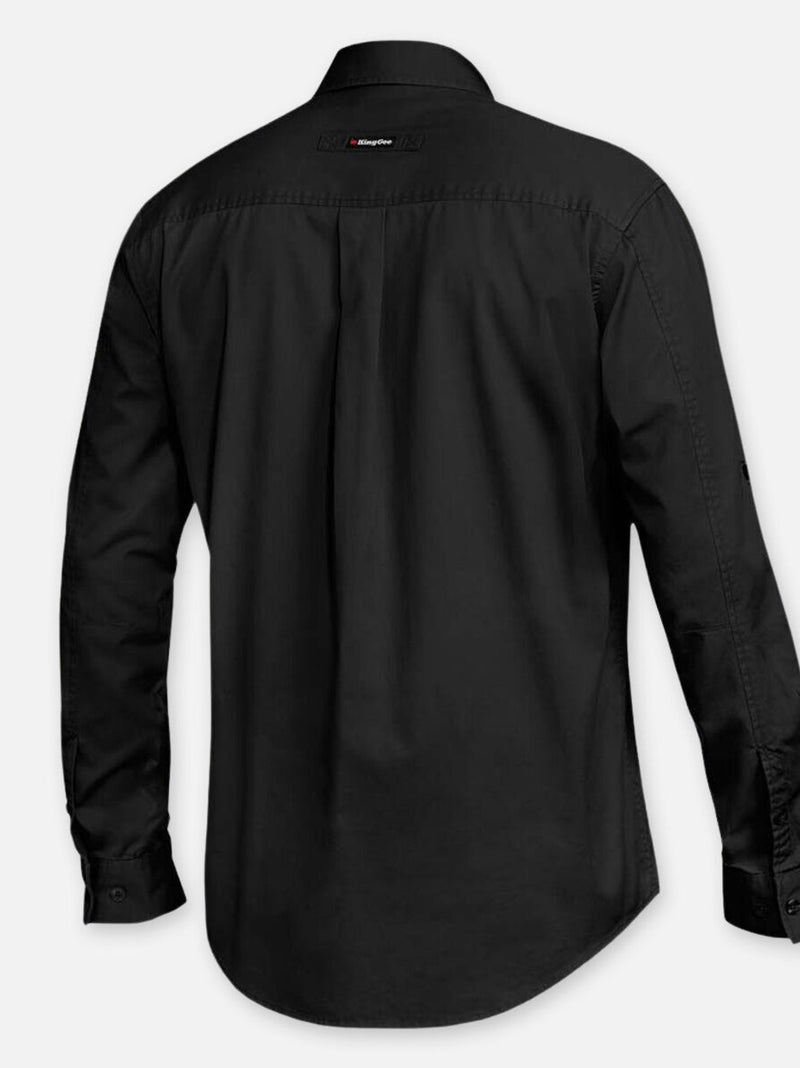King Gee K14350 Tradies Lightweight Cotton Drill Long Sleeve Work Shirt Mens – product photo