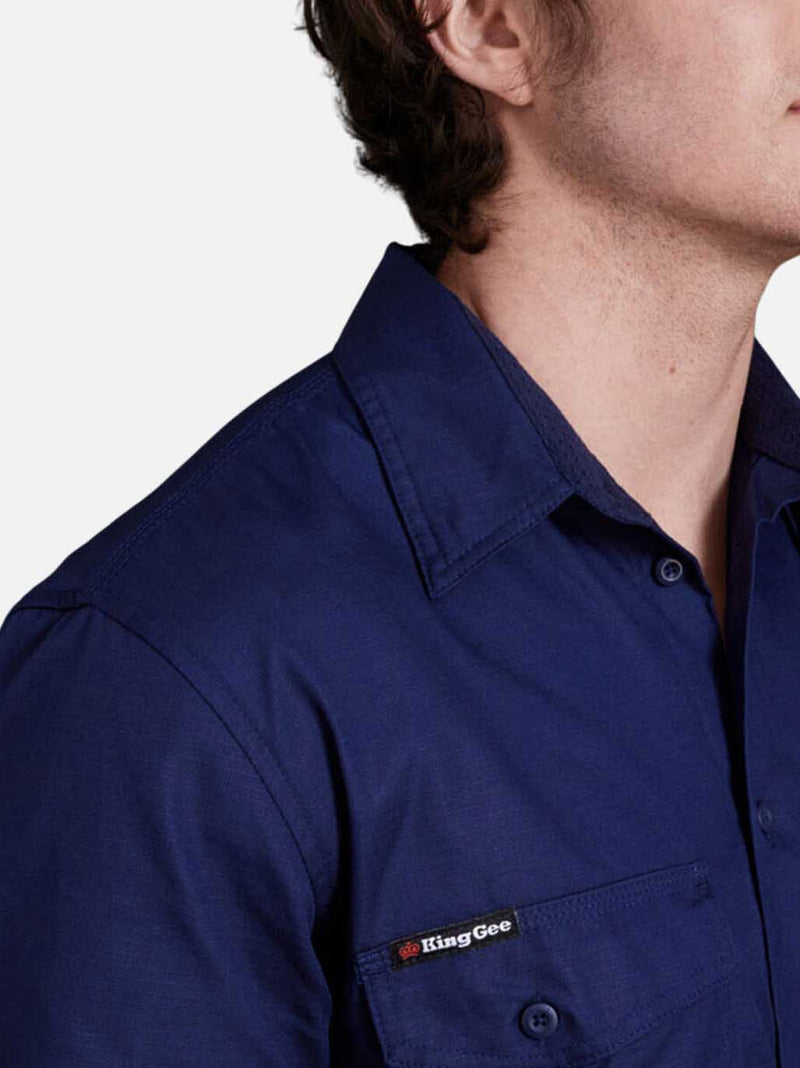 King Gee K14820 Workcool 2 Lightweight Ripstop Long Sleeve Work Shirt Mens – product photo