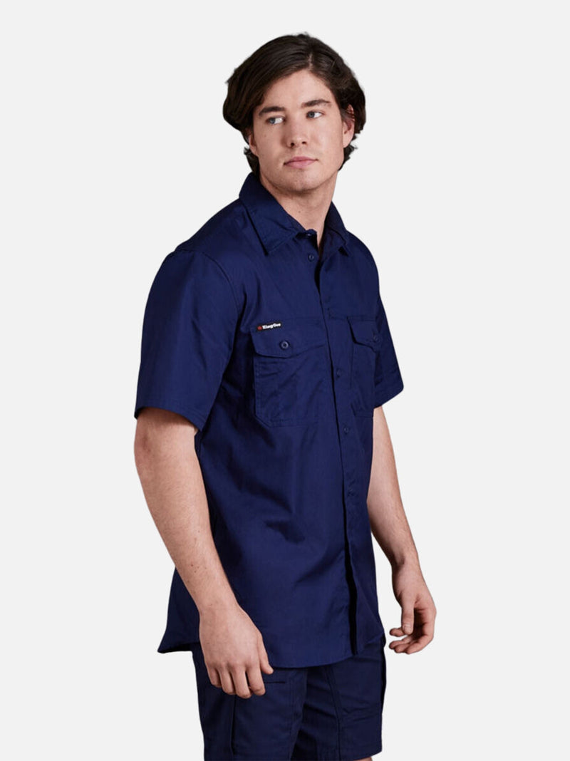 King Gee K14825 Workcool 2 Lightweight Ripstop Short Sleeve Work Shirt Mens – product photo