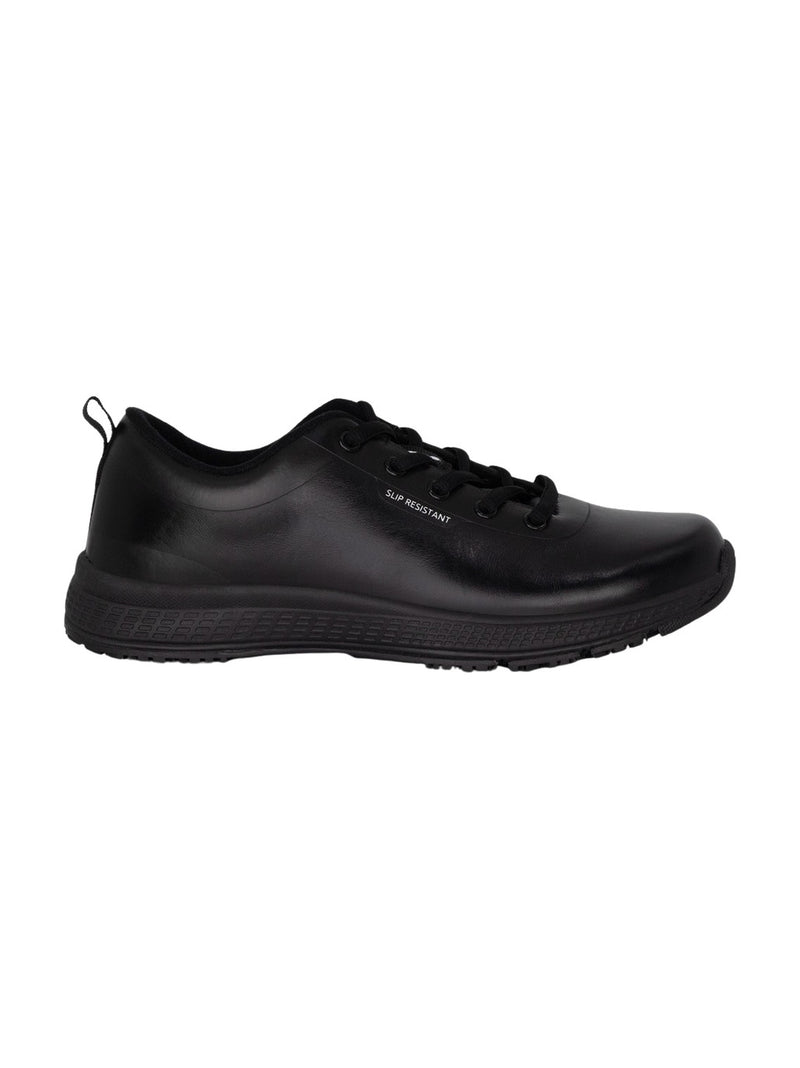 King Gee K22300 Superlite Leather Lace-Up Work Shoes - Black Ladies – product photo