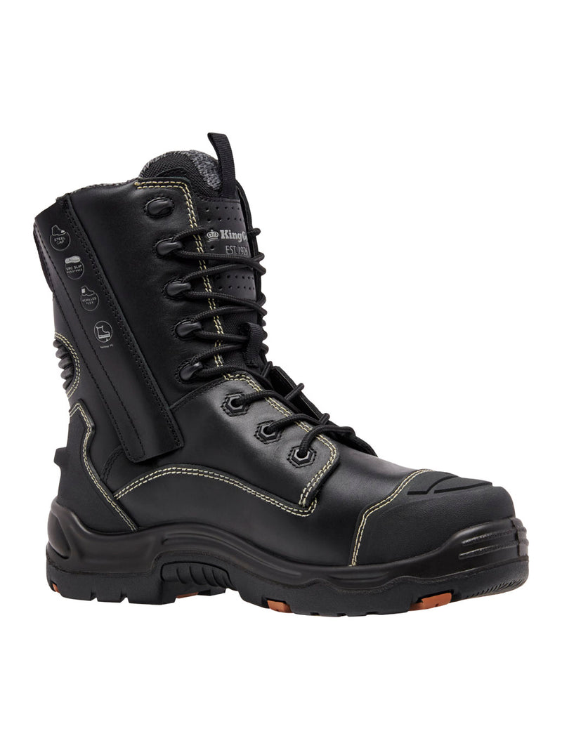 King Gee K27996 ONYX 8Z Metguard Puncture-Resistant Work Boot - Black – product photo