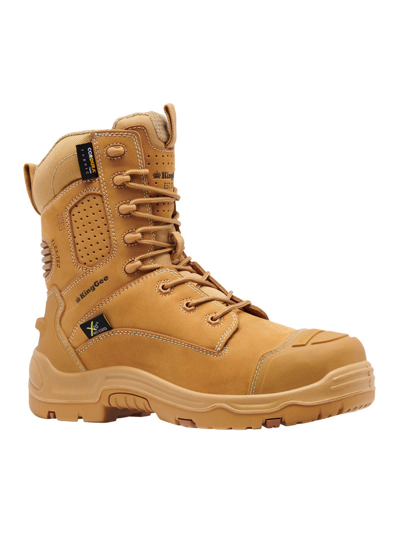 King Gee K27997 ONYX 8Z Metguard Puncture-Resistant Work Boot - Wheat – product photo
