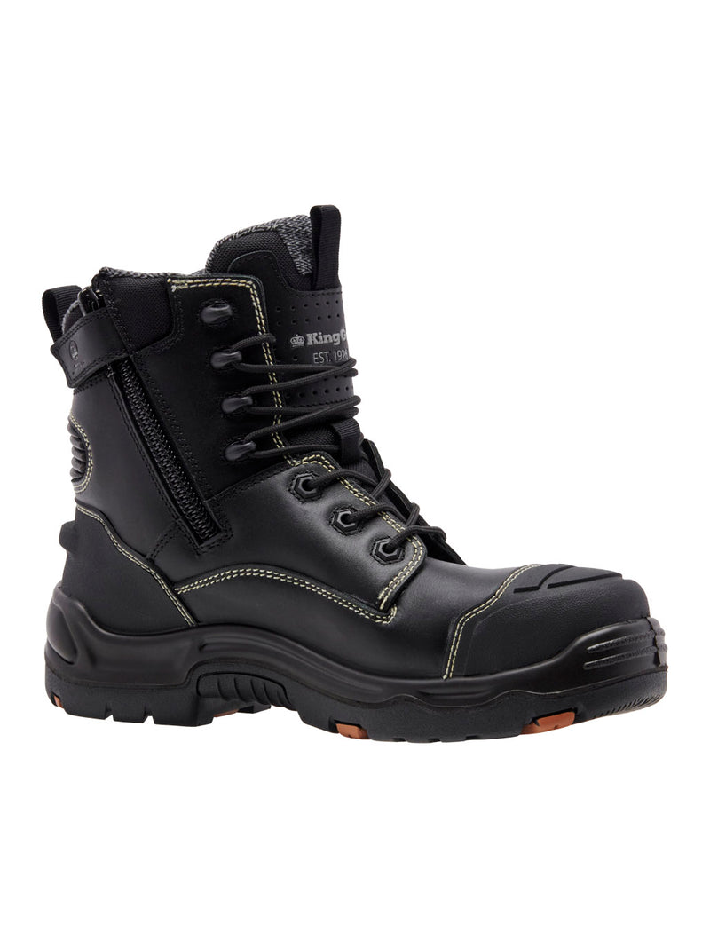 King Gee K27998 ONYX 6Z Puncture-Resistant Work Boot - Black – product photo