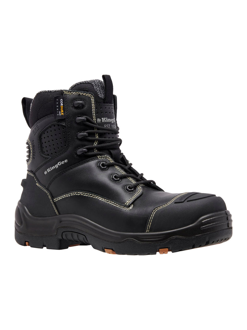 King Gee K28000 ONYX 6CZ Composite Toe Work Boot - Black – product photo