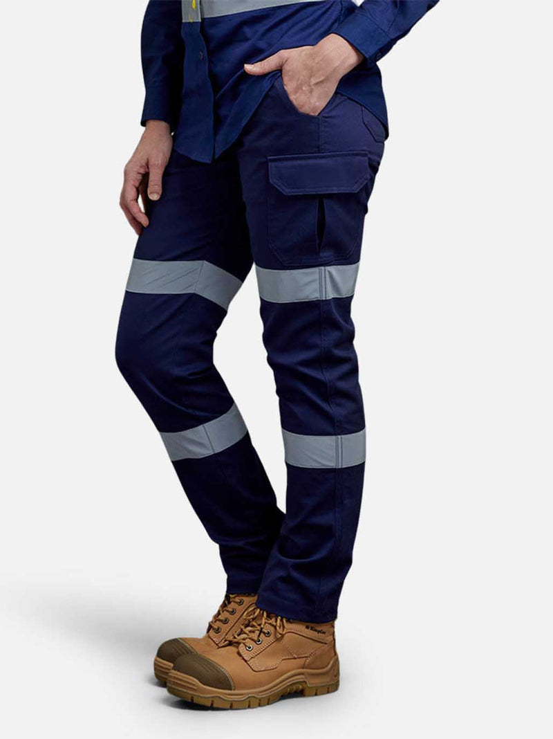 King Gee K43010 Stretch Biomotion Reflective Work Pants Ladies – product photo
