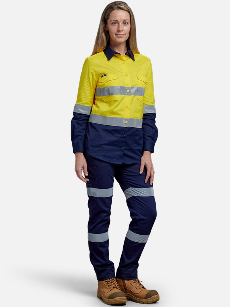 King Gee K43010 Stretch Biomotion Reflective Work Pants Ladies – product photo