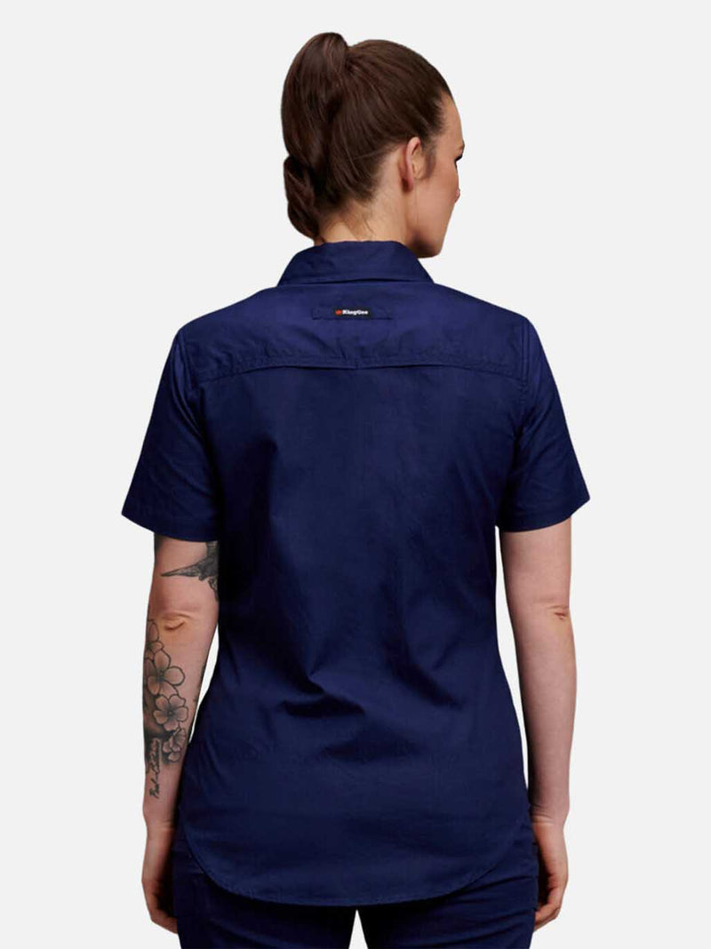 King Gee K44205 Workcool 2 Lightweight Short Sleeve Work Shirt Ladies – product photo