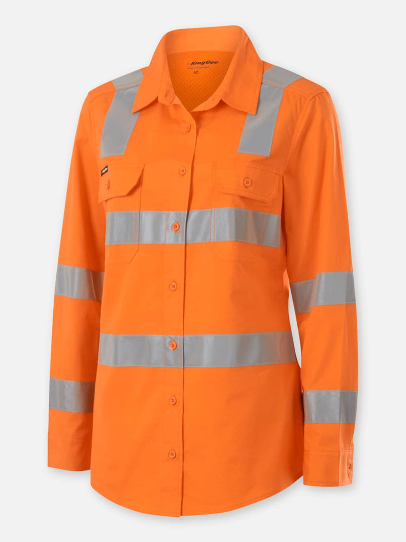 King Gee K44232 Workcool Vented Vic Rail Shirt Ladies – product photo