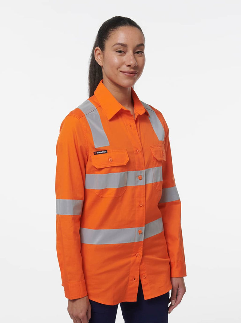 King Gee K44233 Workcool Vented X Back Shirt Ladies – product photo