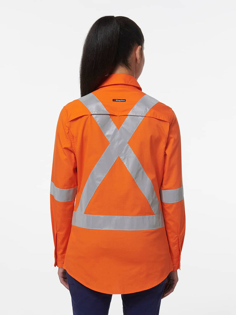 King Gee K44233 Workcool Vented X Back Shirt Ladies – product photo