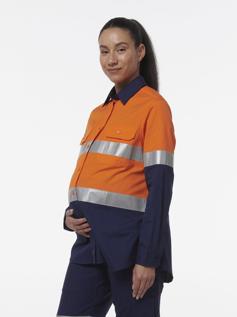 King Gee K44234 Workcool Maternity Reflective Shirt Ladies – product photo
