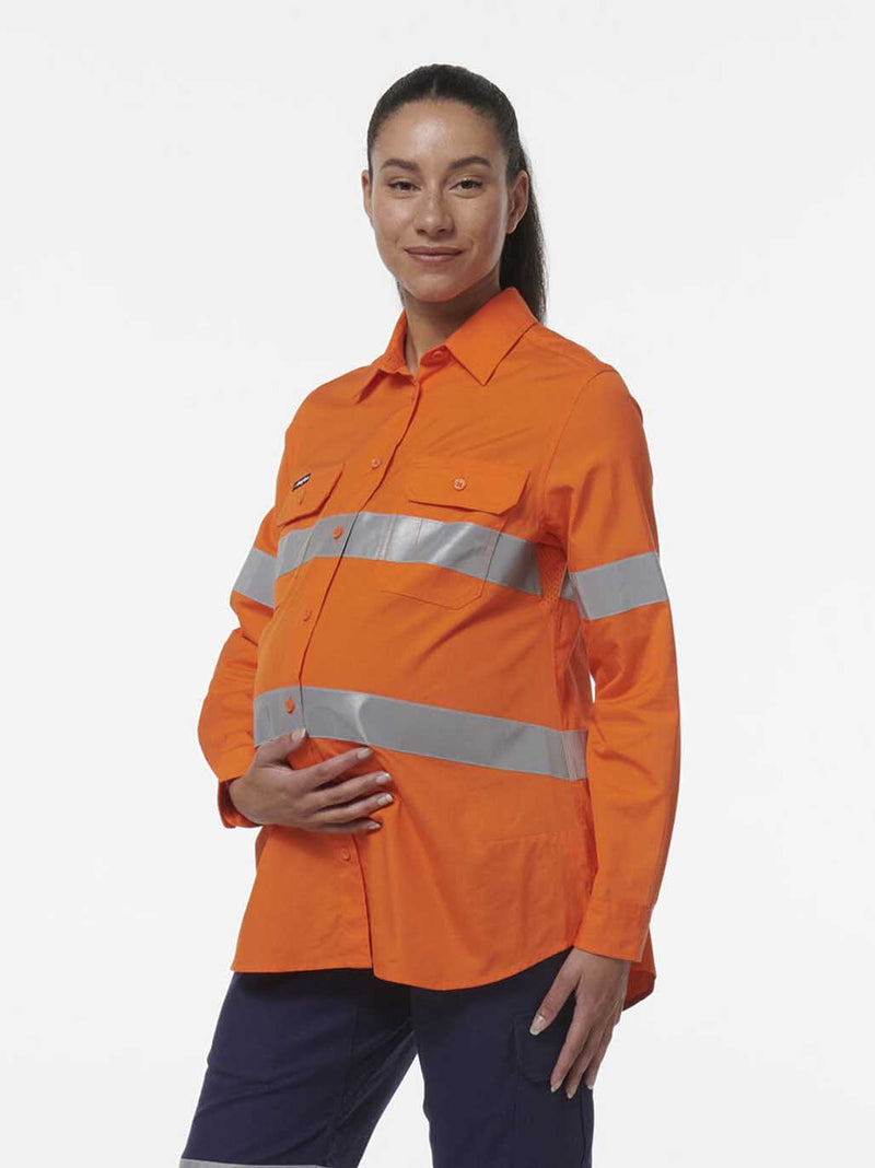 King Gee K44235 Workcool Maternity Reflective Shirt Ladies – product photo